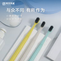 常笑常善607成人含备长炭刷毛牙刷 高级灰三支装