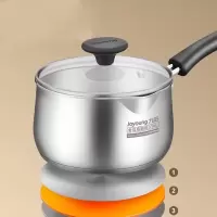 九阳(Joyoung) 奶锅316不锈钢小奶锅宝宝婴儿辅食锅小蒸锅通用锅具 奶锅[16cm]CJ161