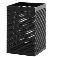 得力 908 笔筒黑 71*71*109 1个