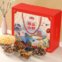 燕之坊 颐品山野礼盒1.114kg (滑子菇/香菇/木耳/黄花菜/银耳/桂圆干/灰枣)