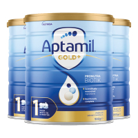 海外Aptamil 澳洲爱他美 金装婴幼儿奶粉 1段(0-6月)900g/罐*3 新西兰原装进口