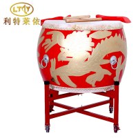 利特莱依 16寸牛皮鼓龙鼓战鼓+鼓架 常规款