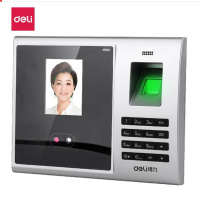 得力(deli)3749 人脸考勤机指纹密码打卡机 人脸签到机免安装软件 (500人脸+2000指纹)考勤机