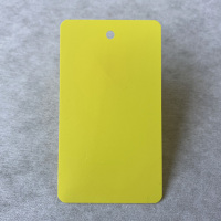 空白物料卡塑料标签5*9cm 1000张 黄色