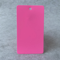 空白物料卡塑料标签5*9cm 1000张 粉色