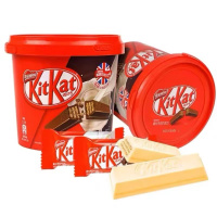 徐福记雀巢奇巧牛奶巧克力威化桶168g