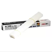 得力 3847 4.8mm*500mm 装订铆管透明热熔凭证装订塑料尼龙管 100支/盒 一盒装