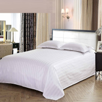 星级酒店专用纯白色床单 6040贡缎材质 被套
