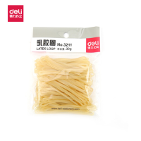 得力(deli)3211 橡皮筋 办公橡皮筋 皮筋 圆圈型 财务库房办公用品 乳胶圈 (约75根/包)