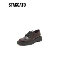 思加图(Staccato)小皮鞋2023英伦风厚底牛津鞋满帮鞋女单鞋EFV09AM3