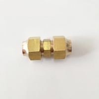 SPEEDWATTX 黄铜双接头空调铜管延长用对接头 接9mm的铜管