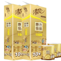 清风 B21C2J 卷纸 金装4层125g 12卷/提 一提装