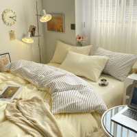 ins四件套被子纯水洗棉全床单被套罩学生宿舍单人床品4三件套1534