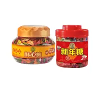 徐福记新年糖550g*1桶+酥心糖600g*1桶酥糖婚庆喜糖果送礼休闲食品零食礼盒下午茶点心