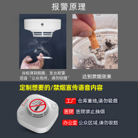 吸烟报警器 办公企业抽烟吸烟检测仪 烟雾感应探测(定制GQ 禁烟专用 吸烟烟雾报警器 1个)