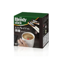 AJINOMOTO/味之素 BLENDY 条状三合一 速溶咖啡欧蕾100支微糖