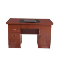 隆博盛景 办公桌油漆经理电脑桌老板桌仿木皮办公电脑桌1400*700*760mm