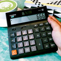 常规 卡西欧 MX-12B 计算器 黑色 台