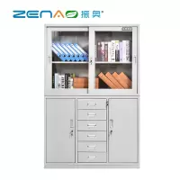 振奥 钢制员工文件柜储物柜铁皮更衣柜带锁存包柜 中六文件柜