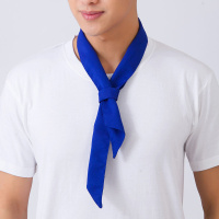 蚕娟厨师长蓝色三角巾领带酒店西餐厅领花领巾 单位:条