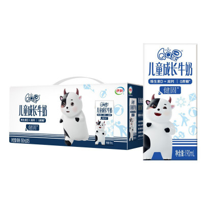 伊利 QQ星儿童成长牛奶健固型190ml*15盒/提