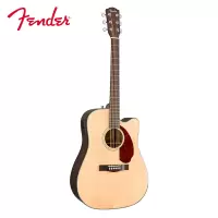 芬达自营 Fender CD-140SCE系列 原声 单板桃花芯木背侧板 民谣缺角电箱木吉他41英寸 原木色+送琴箱