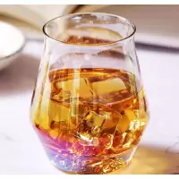 爱奇屋(aichiw) 个杯堂郁金香金山对杯酒杯酒具洋酒威士忌果汁杯水晶玻璃
