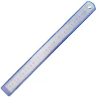 得力8463 不锈钢加厚钢直尺30cm(银色) 1支