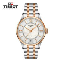 天梭(TISSOT)杜鲁尔系列钢带机械女表T099.207.22.118.02