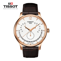 天梭(TISSOT)俊雅系列皮带石英男表T063.637.36.037.00