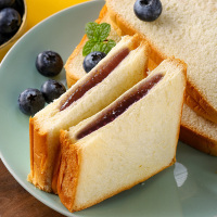 兰象岩蓝莓味吐司面包1000g办公室下午茶点心儿童充饥零食营养早餐夹心双层面包