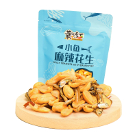 黄飞红 麻辣小鱼干花生 98g*5 袋装休闲零食下酒菜香脆坚果宵夜小吃