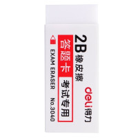 得力(deli) 学生文具 考试专用橡皮擦 30块盒装 3040