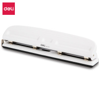 得力 0121 四孔金属打孔机φ6mm孔距可调节/打孔器 白色 一个