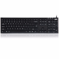 得力(deli)有线键盘套装鼠标键盘设计防水键盘 3712