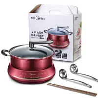 美的(Midea)电火锅DHY28大容量 分体式家用多功能电火锅