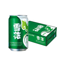 雪花啤酒(snowbeer)8度清爽啤酒 口感清爽330ml*24听 整箱装