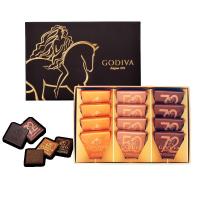 歌帝梵(GODIVA)巧克力礼盒混合夹心礼盒装送女朋友情人节生日婚礼伴手礼 经典片装巧克力礼盒12片装