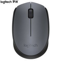 罗技Logitech M170鼠标 无线鼠标 办公鼠标 对称鼠标 灰色 带无线2.4G接收器