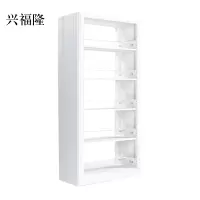 兴福隆图书馆书架阅览室货架资料档案架钢制书架双面五层主架