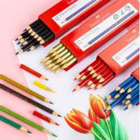 得力(deli) 水溶性油性铅笔绘图标图彩铅红蓝 绘图彩色铅笔