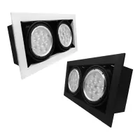 JUNXU LED双头射灯 双头2*12W(开孔30*15)