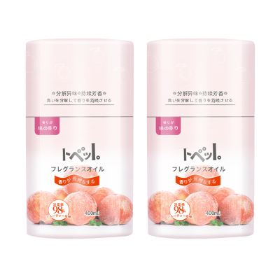 [苏宁易购X高洁联名款]空间除味香氛(蜜桃乌龙)400ml*2瓶 净化消臭 去除异味 持续留香