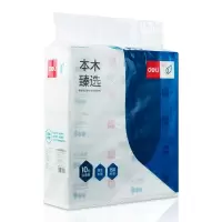 得力(deli)MR2150-01 2层150抽 软包抽纸巾面巾纸卫生纸擦手纸/湿纸 10包/提 6提装