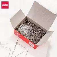 得力(deli) 10盒装 0016 2#24mm大头针直别针 (50克每盒)