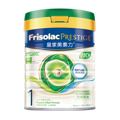 美素佳儿(Friso)港版皇家 有机系列 1段 (0-6个月) 较大婴幼儿配方奶粉800g/罐[26年9月]