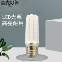 无频闪led灯泡节能灯泡E27大螺口玉米灯吊灯白光灯泡 12W E27 大螺口灯泡 白光款