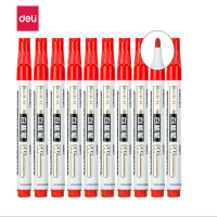 得力(deli)S507 红色白板笔/易擦白板笔教师标记笔 10只/盒