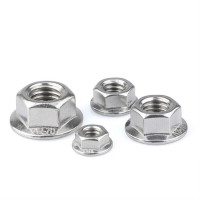 304不锈钢法兰螺母M5 50个装