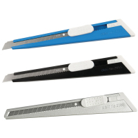 得力(deli) 2055 小号创意美工刀 金属壳裁纸刀 美工刀 颜色随机5把